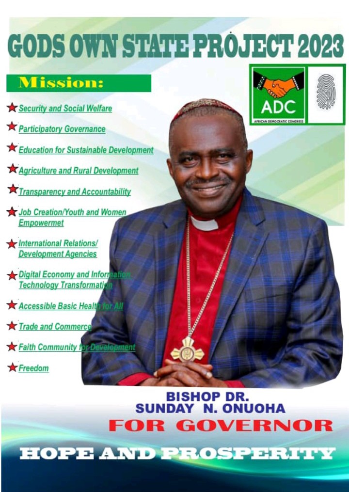 2023 Message: Bishop Onuoha Calls for Peaceful Polls and Tolerance