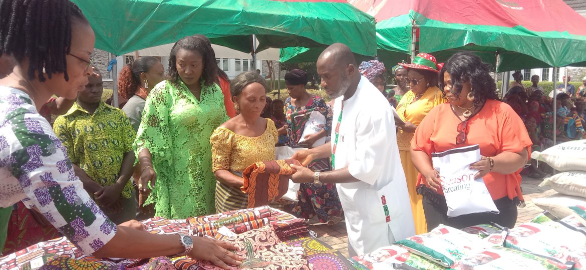 Amobi Celebrates Christmas with Widows & Disabled Persons;Promises to create jobs