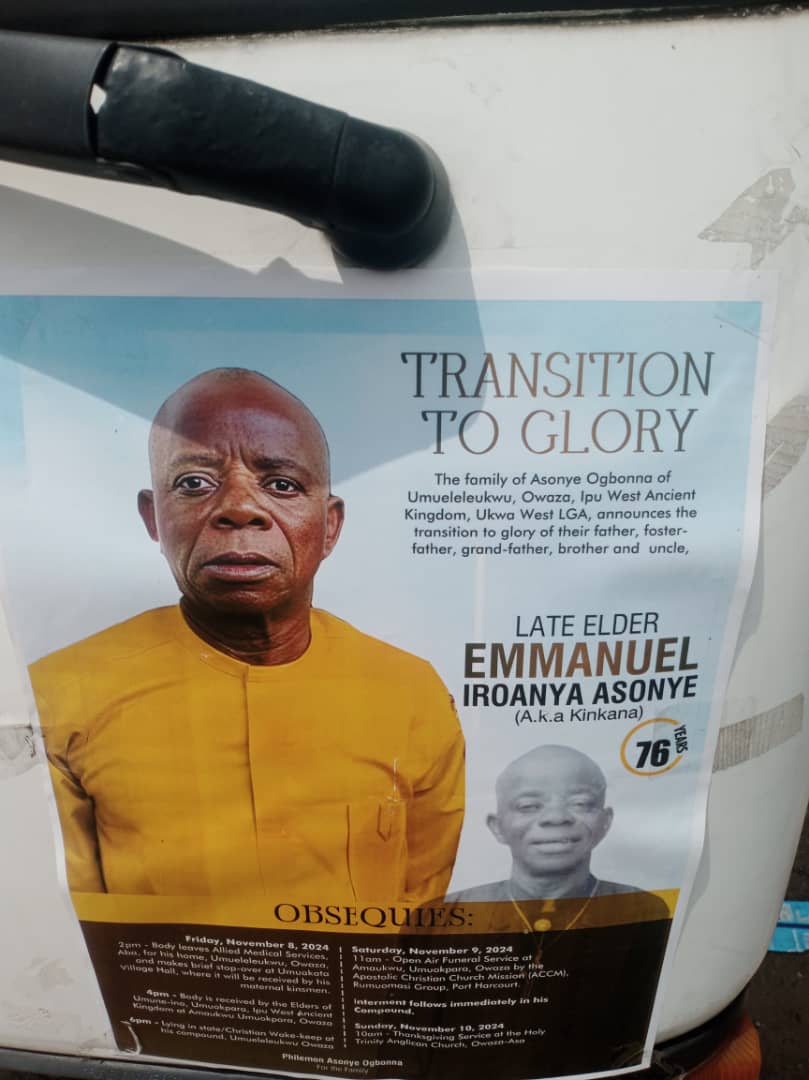 Elder Emmanuel Iroanya Laid to Rest.