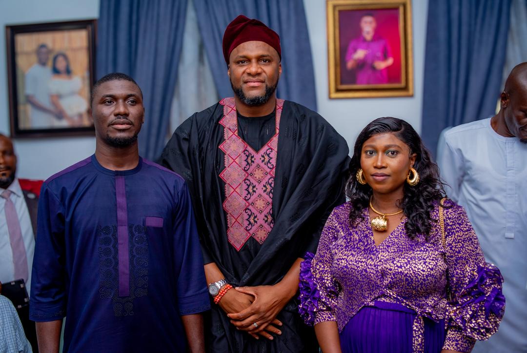 Dr Anyaso Joins The Okoros as They Dedicate Their Son to God