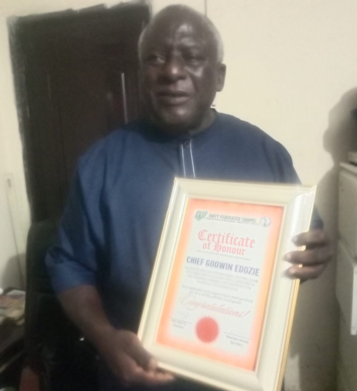 Unity Federated Chapel Installs Nze Edozie as Patron