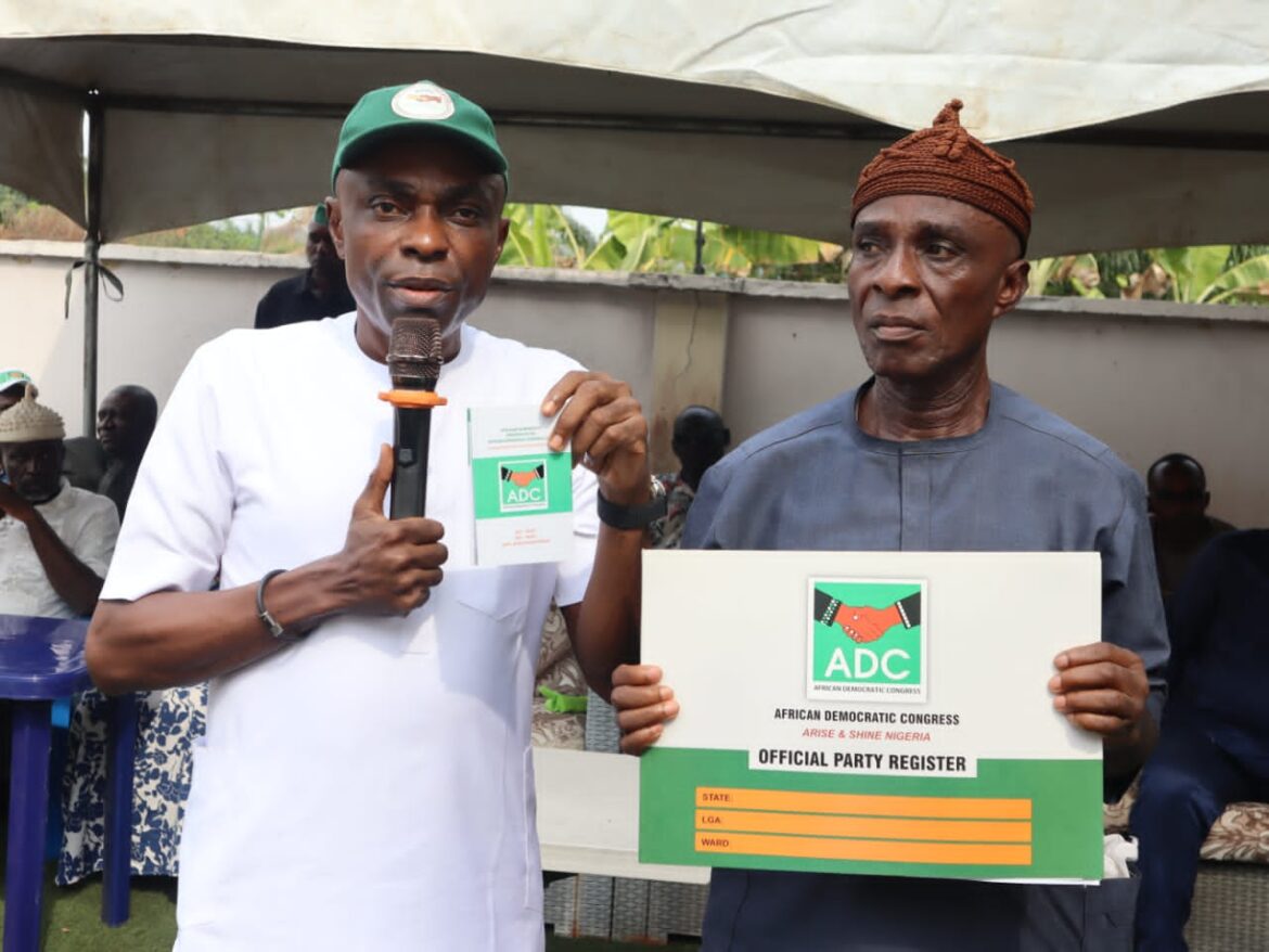 Nkole Joins ADC as Party Launches Membership Mobilisation in Arochukwu