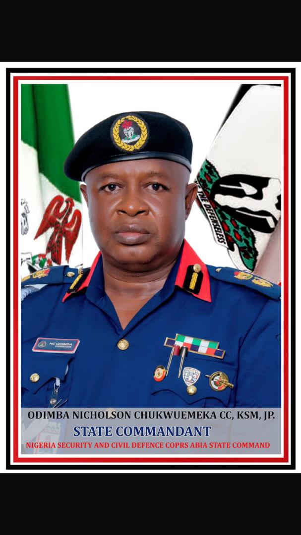 NSCDC Deploys 700 Personnel, Drones to Secure Abia During Festive Period