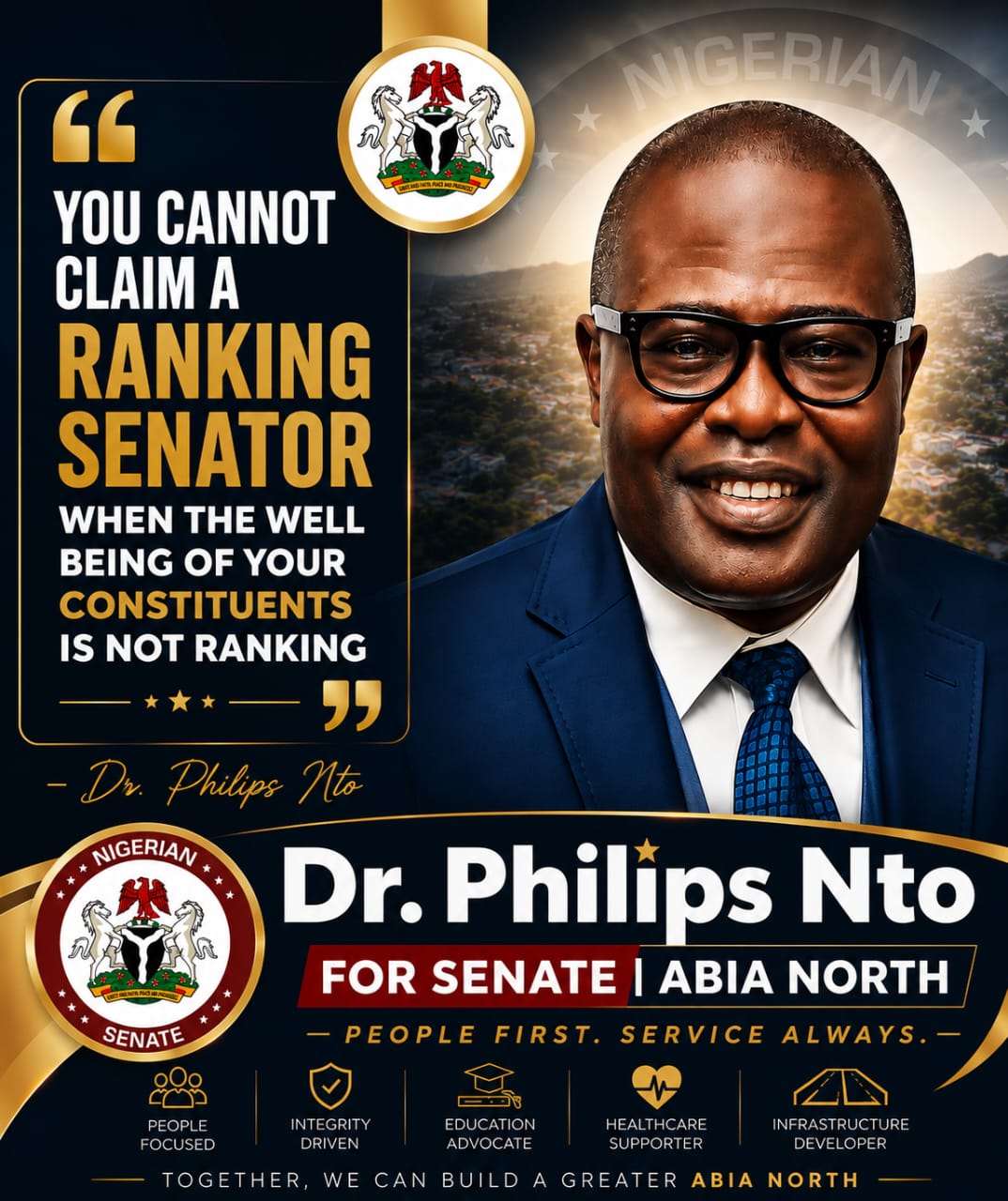 Phillips Nto Calls for Legislation That Impacts the Poor and Vulnerable Positively