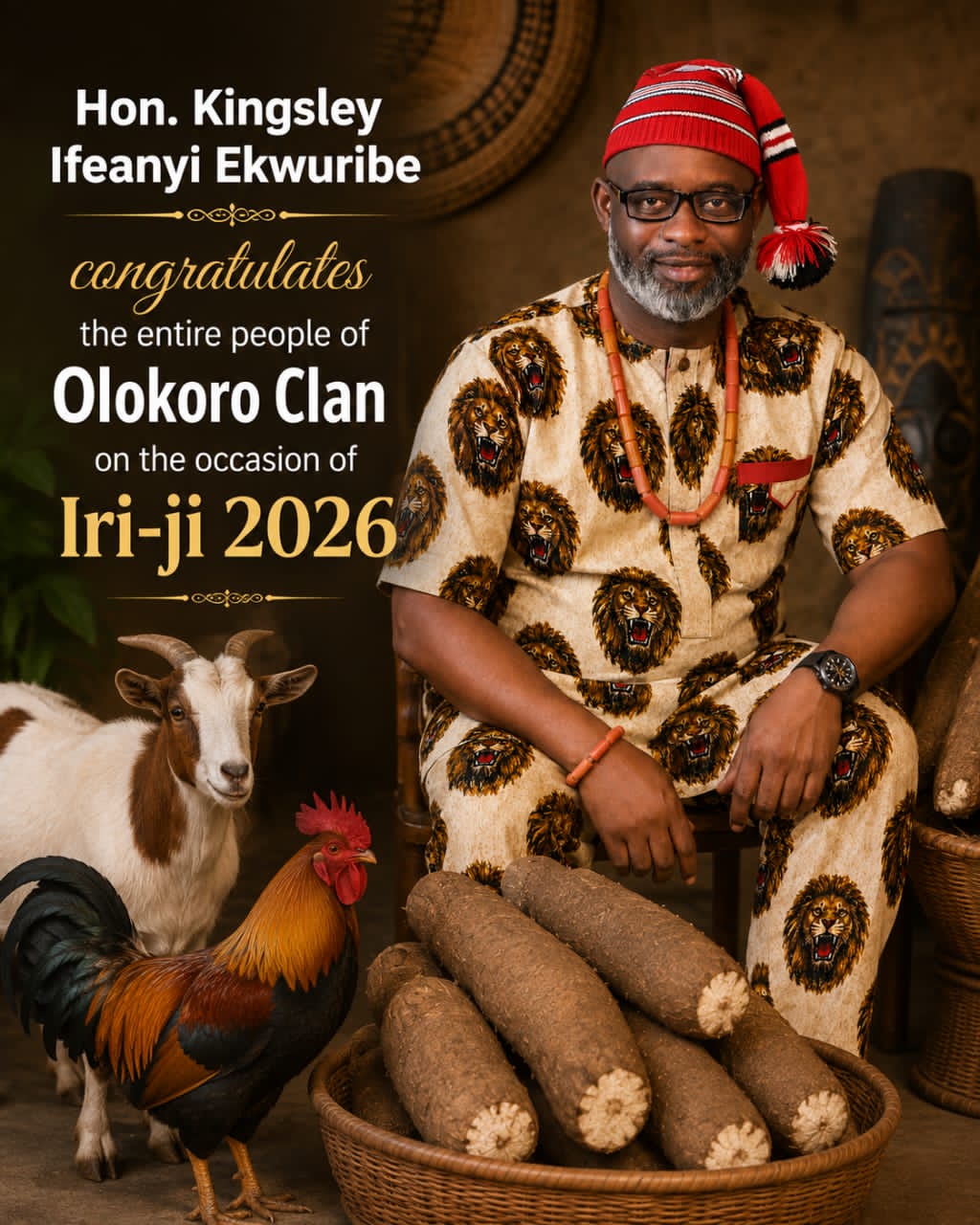 EKWURIBE FELICITATES OLOROKO PEOPLE ON NEW YAM FESTIVAL, URGES YOUTHS TO EMBRACE PEACE AND RESPONSIBLE LIVING