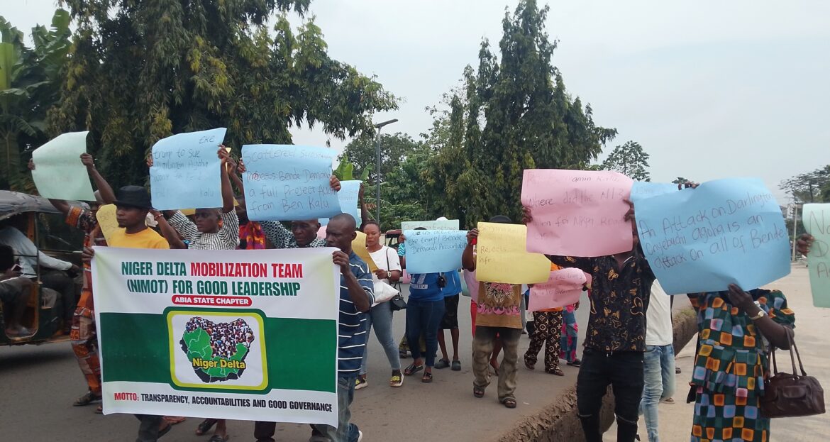 Bende Protesters Give DS 72 Hours To Withdraw Defamation Suit Against Agoha, Trumps Reacts